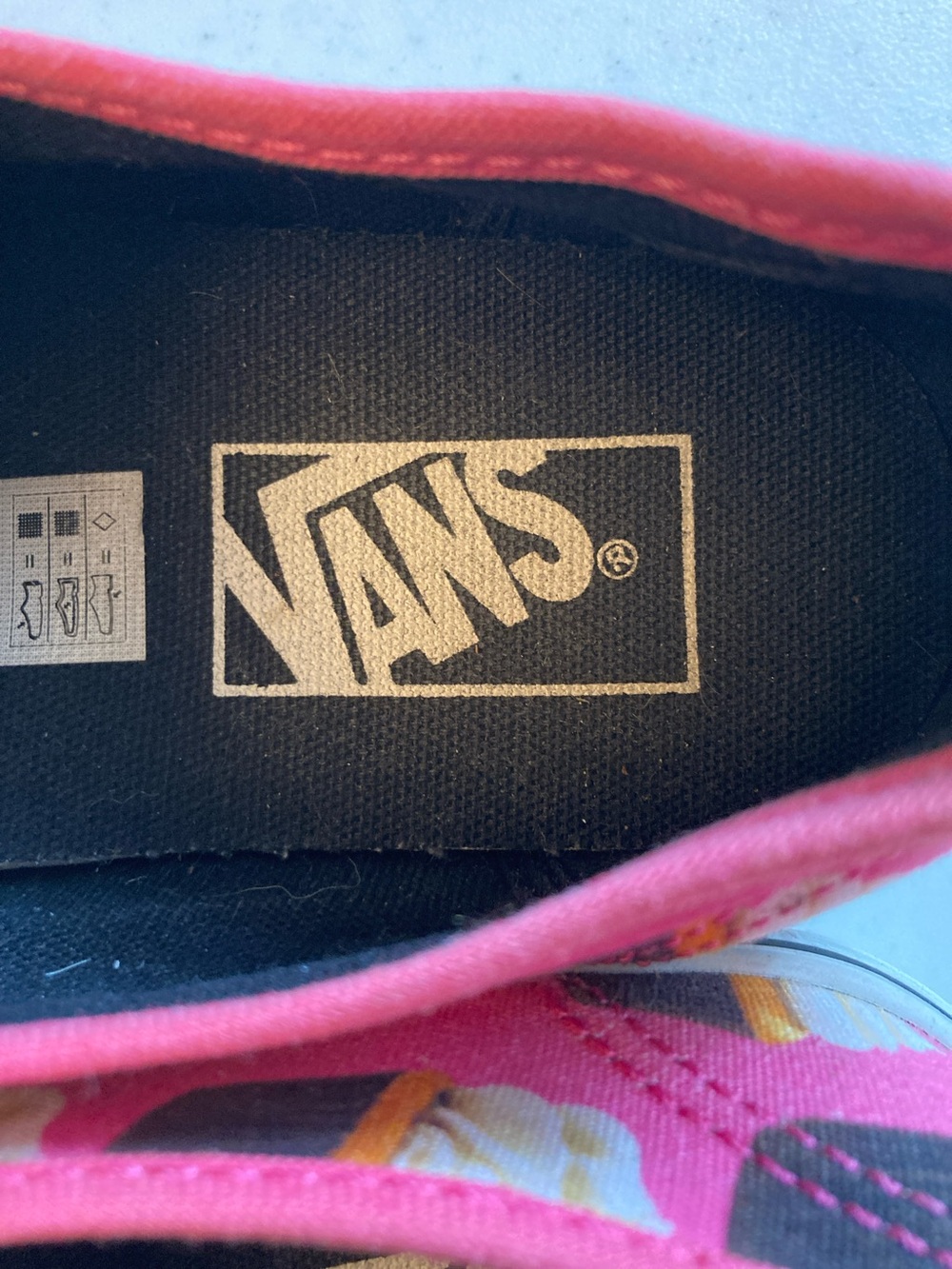 Vans Pink Cupcake Print Canvas Sneakers - Picture 2 of 8